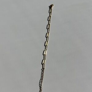 18K Gold PVD Stainless Steel Paperclip Chain Bracelet Dainty